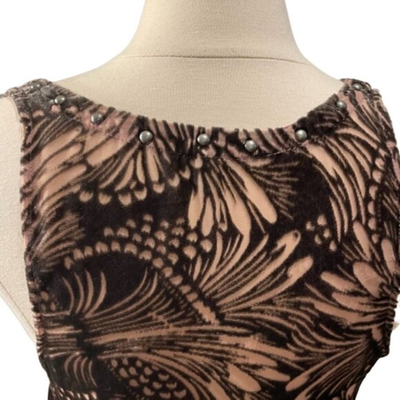 Free People Ellie Burnout Velvet Mini Tank Dress Size Medium - Picture 7 of 13